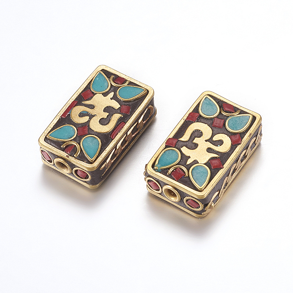 PandaHall Handmade Indonesia Beads, with Brass Findings, Nickel Free, Rectangle with Om Symbol, Raw(Unplated), 24x14.5~15x8mm, Hole: 2mm...
PandaHall Handmade Indonesia Beads, with Brass Findings, Nickel Free, Rectangle with Om Symbol, Raw(Unplated), 24x14.5~15x8mm, Hole: 2mm...