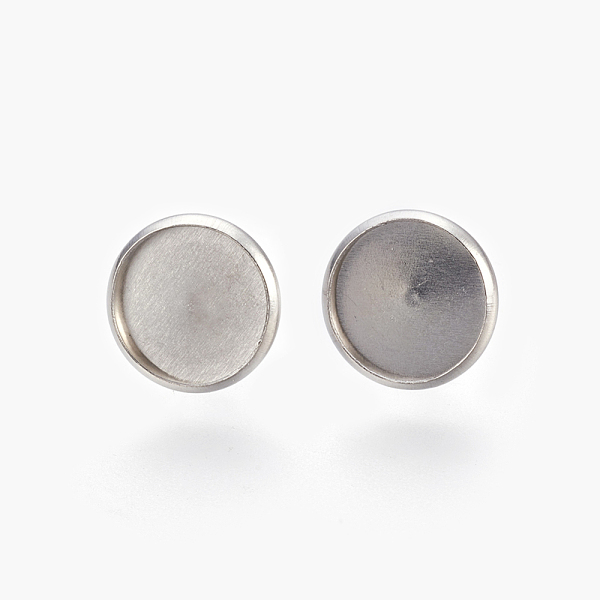 PandaHall Eco-Friendly 316 Surgical Stainless Steel Stud Earring Settings, Flat Round, Stainless Steel Color, Tray: 12mm, 14x2mm, Pin: 0.7mm...
PandaHall Eco-Friendly 316 Surgical Stainless Steel Stud Earring Settings, Flat Round, Stainless Steel Color, Tray: 12mm, 14x2mm, Pin: 0.7mm...