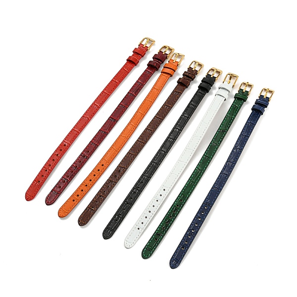 PandaHall Leather Textured Watch Bands, with Ion Plating(IP) Golden 304 Stainless Steel Buckles, Adjustable Bracelet Watch Bands, Mixed..., Multicolor
PandaHall Leather Textured Watch Bands, with Ion Plating(IP) Golden 304 Stainless Steel Buckles, Adjustable Bracelet Watch Bands, Mixed..., Multicolor