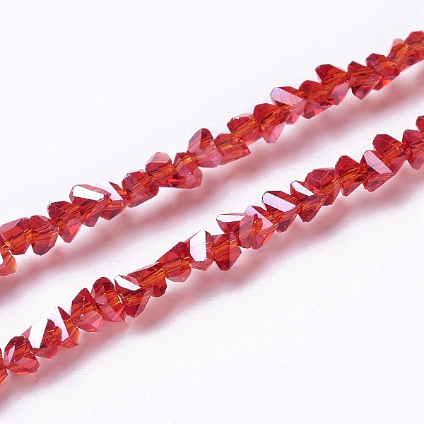 PandaHall Transparent Glass Beads Strands, AB Color Plated, Faceted, Triangle, Red, 3x2.5x2mm, Hole: 0.8mm, about 148pcs/strand...
PandaHall Transparent Glass Beads Strands, AB Color Plated, Faceted, Triangle, Red, 3x2.5x2mm, Hole: 0.8mm, about 148pcs/strand...