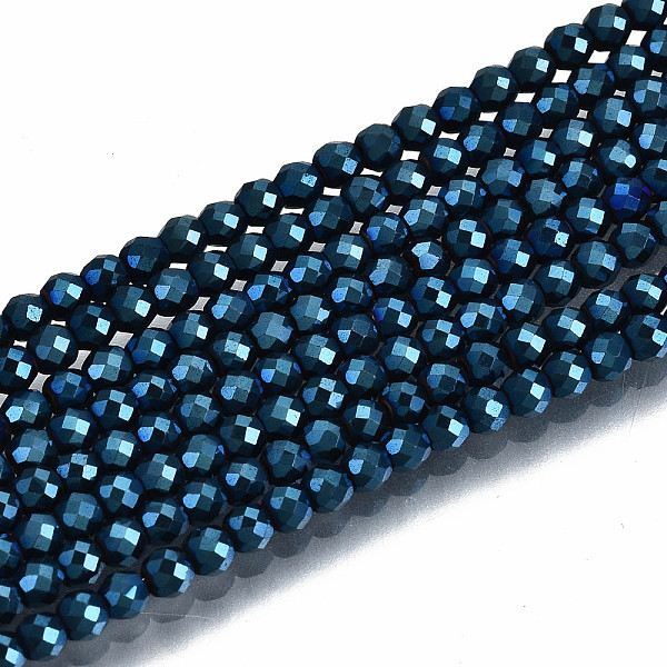 PandaHall Electroplate Non-magnetic Synthetic Hematite Beads Strands, Round, Faceted, Royal Blue, 2.5x2mm, Hole: 0.8mm, about...
PandaHall Electroplate Non-magnetic Synthetic Hematite Beads Strands, Round, Faceted, Royal Blue, 2.5x2mm, Hole: 0.8mm, about...