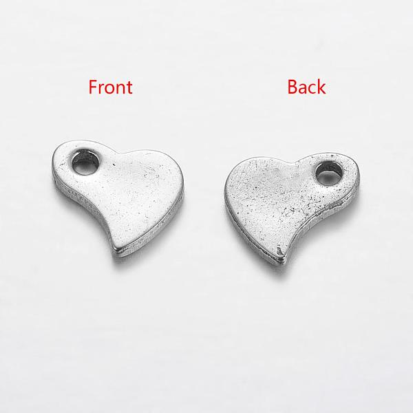 PandaHall Original Color Heart Charms 201 Stainless Steel Pendants, Chain Extender Drop, 6x5.5x0.5mm, Hole: 1mm 201 Stainless Steel Heart
PandaHall Original Color Heart Charms 201 Stainless Steel Pendants, Chain Extender Drop, 6x5.5x0.5mm, Hole: 1mm 201 Stainless Steel Heart