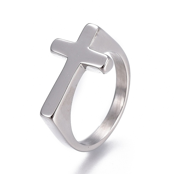 PandaHall 304 Stainless Steel Finger Rings, Cross, Stainless Steel Color, Size 11, 20.5mm 304 Stainless Steel
PandaHall 304 Stainless Steel Finger Rings, Cross, Stainless Steel Color, Size 11, 20.5mm 304 Stainless Steel