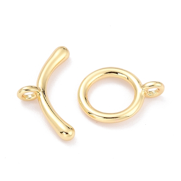 PandaHall Rack Plating Brass Toggle Clasps, Long-Lasting Plated, Ring, Real 18K Gold Plated, Ring: 14x10.5x1.5mm, Hole: 1.6mm, Bar: 18x9x2mm...
PandaHall Rack Plating Brass Toggle Clasps, Long-Lasting Plated, Ring, Real 18K Gold Plated, Ring: 14x10.5x1.5mm, Hole: 1.6mm, Bar: 18x9x2mm...