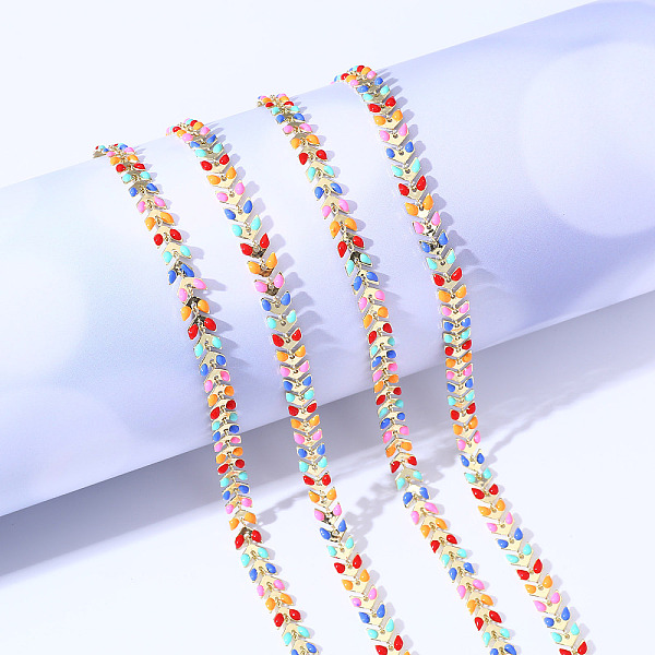 PandaHall Brass Cobs Chain, with Enamel, Long-Lasting Plated, Colorful, Soldered, Light Gold, 7x6.5x1.5mm, 1m/Bag Brass+Enamel
PandaHall Brass Cobs Chain, with Enamel, Long-Lasting Plated, Colorful, Soldered, Light Gold, 7x6.5x1.5mm, 1m/Bag Brass+Enamel