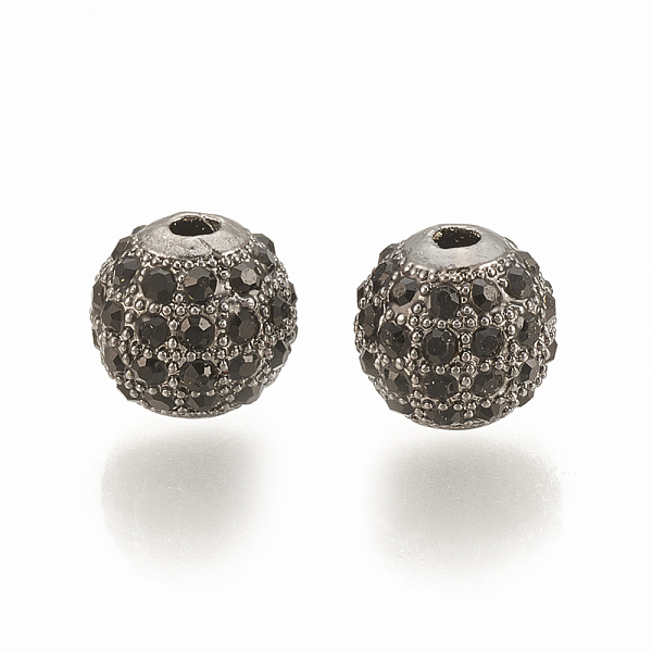 PandaHall Alloy Bead, with Rhinestone, Round, Jet, Gunmetal, 8x8mm, Hole: 1.5mm Alloy+Rhinestone Round Black
PandaHall Alloy Bead, with Rhinestone, Round, Jet, Gunmetal, 8x8mm, Hole: 1.5mm Alloy+Rhinestone Round Black