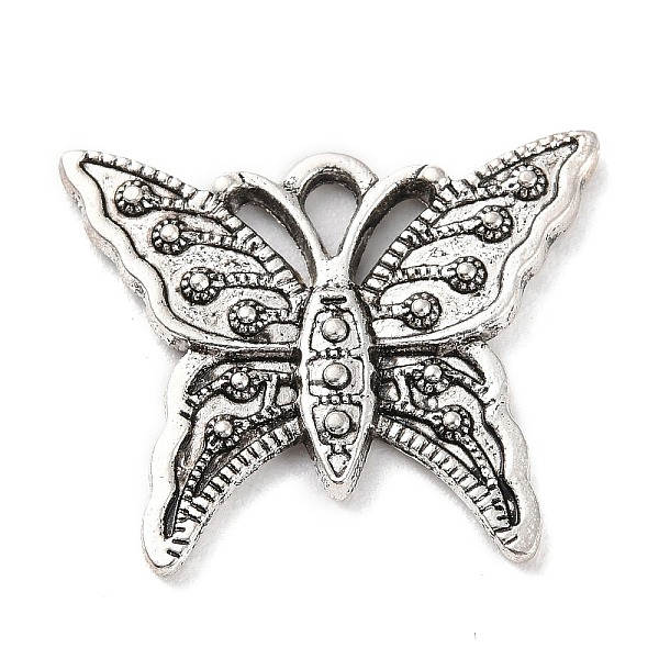 PandaHall Tibetan Style Alloy Pendants, Butterfly, Antique Silver, 20x24.5x2.5mm, Hole: 2mm, about 196pcs/500g Alloy Butterfly
PandaHall Tibetan Style Alloy Pendants, Butterfly, Antique Silver, 20x24.5x2.5mm, Hole: 2mm, about 196pcs/500g Alloy Butterfly