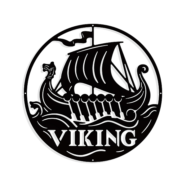 PandaHall Viking Boat Metal Wall Art Decor, Round Matte Black Wall Hanging Decor Silhouette Wall Art for Home Bedroom Living Room Bathroom...
PandaHall Viking Boat Metal Wall Art Decor, Round Matte Black Wall Hanging Decor Silhouette Wall Art for Home Bedroom Living Room Bathroom...