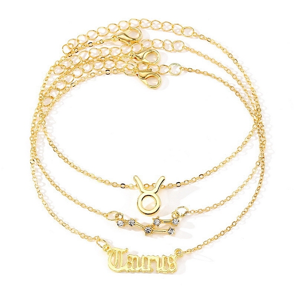 PandaHall 3Pcs Alloy Rhinestones Anklets, Twelve Constellations Charm Anklets for Women, Taurus, 8 inch(20.4~21.6cm) Alloy Taurus Clear
PandaHall 3Pcs Alloy Rhinestones Anklets, Twelve Constellations Charm Anklets for Women, Taurus, 8 inch(20.4~21.6cm) Alloy Taurus Clear