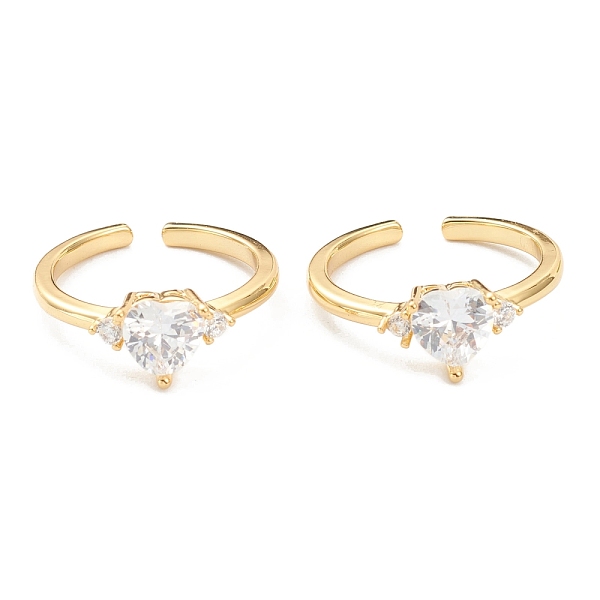 PandaHall Adjustable Brass Micro Pave Clear Cubic Zirconia Cuff Rings, Open Rings, Heart, Real 18K Gold Plated, US Size 4 1/4(15mm), Inner...
PandaHall Adjustable Brass Micro Pave Clear Cubic Zirconia Cuff Rings, Open Rings, Heart, Real 18K Gold Plated, US Size 4 1/4(15mm), Inner...
