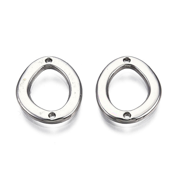PandaHall Alloy Connector Charms, Cadmium Free & Nickel Free & Lead Free, Oval, Platinum, 17x14.5x2mm, Hole: 1mm Alloy Oval
PandaHall Alloy Connector Charms, Cadmium Free & Nickel Free & Lead Free, Oval, Platinum, 17x14.5x2mm, Hole: 1mm Alloy Oval