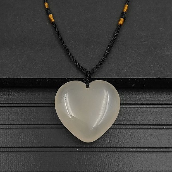 PandaHall Natural Agate Pendant Necklaces, Heart, 15.75~23.62 inch(40~60cm) Natural Agate Heart
PandaHall Natural Agate Pendant Necklaces, Heart, 15.75~23.62 inch(40~60cm) Natural Agate Heart