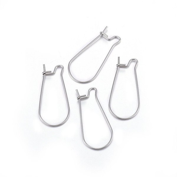 PandaHall 316L Titanium Steel Hoop Earrings, Stainless Steel Color, 21 Gauge, 25x12x0.7mm Titanium Steel
PandaHall 316L Titanium Steel Hoop Earrings, Stainless Steel Color, 21 Gauge, 25x12x0.7mm Titanium Steel