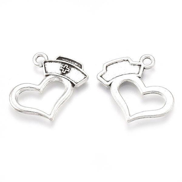 PandaHall Tibetan Style Alloy Pendant Enamel Settings, Cadmium Free & Lead Free,, Heart with Nurse Cap, Antique Silver, 20x22x1.5mm, Hole...
PandaHall Tibetan Style Alloy Pendant Enamel Settings, Cadmium Free & Lead Free,, Heart with Nurse Cap, Antique Silver, 20x22x1.5mm, Hole...