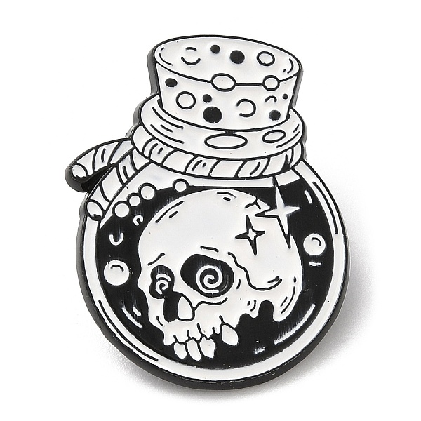 PandaHall Punk Style Enamel Pin, Black Zinc Alloy Brooch for Backpack Clothes, Bottle & Skull, 30x24x1.5mm Alloy+Enamel Bottle Black
PandaHall Punk Style Enamel Pin, Black Zinc Alloy Brooch for Backpack Clothes, Bottle & Skull, 30x24x1.5mm Alloy+Enamel Bottle Black