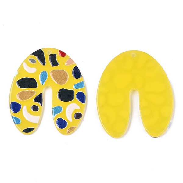 PandaHall Translucent Cellulose Acetate(Resin) Pendants, 3D Printed, U Shape with Irregular Pattern, Yellow, 39x32.5x2.5mm, Hole: 1.5mm...
PandaHall Translucent Cellulose Acetate(Resin) Pendants, 3D Printed, U Shape with Irregular Pattern, Yellow, 39x32.5x2.5mm, Hole: 1.5mm...