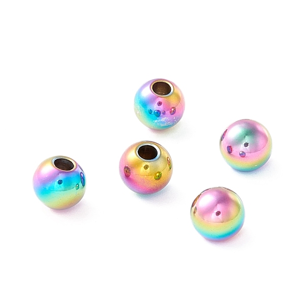PandaHall Ion Plating(IP) 202 Stainless Steel Beads, Half Drilled, Round, Rainbow Color, 6x5.5mm, Half Hole: 2mm 202 Stainless Steel Round
PandaHall Ion Plating(IP) 202 Stainless Steel Beads, Half Drilled, Round, Rainbow Color, 6x5.5mm, Half Hole: 2mm 202 Stainless Steel Round