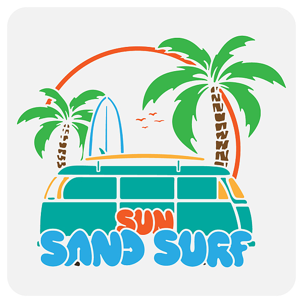 PandaHall FINGERINSPIRE Surf Car Painting Stencil 11.8x11.8 inch Large Palm Tree Stencil for Painting Decorative Words Sun Sand SURF...
PandaHall FINGERINSPIRE Surf Car Painting Stencil 11.8x11.8 inch Large Palm Tree Stencil for Painting Decorative Words Sun Sand SURF...