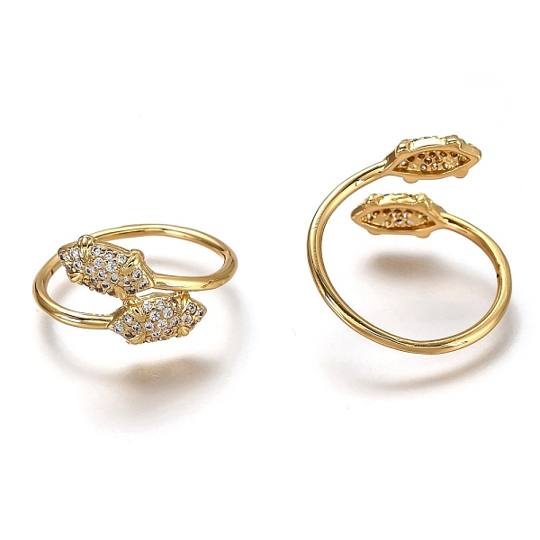 PandaHall Brass Micro Pave Clear Cubic Zirconia Cuff Rings, Open Rings, Horse Eye, Long-Lasting Plated, Real 18K Gold Plated, US Size 6...
PandaHall Brass Micro Pave Clear Cubic Zirconia Cuff Rings, Open Rings, Horse Eye, Long-Lasting Plated, Real 18K Gold Plated, US Size 6...