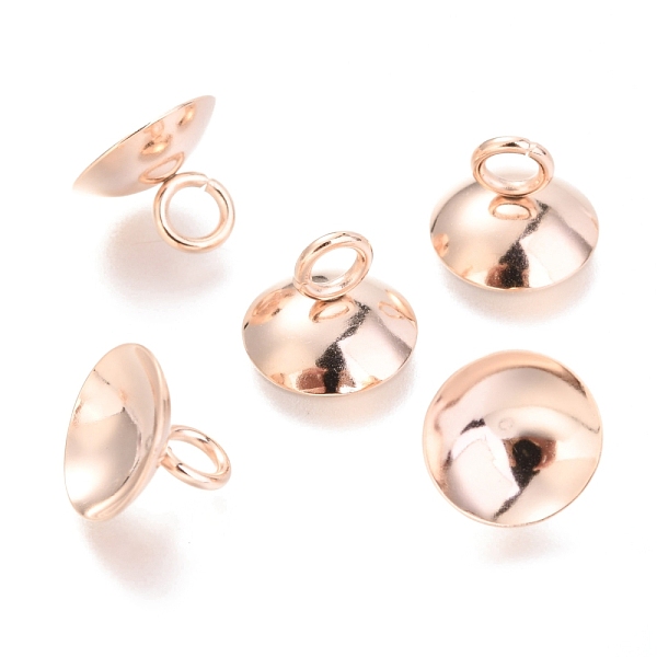 PandaHall 201 Stainless Steel Bead Cap Pendant Bails, for Globe Glass Bubble Cover Pendants, Rose Gold, 7x10mm, Hole: 3mm 201 Stainless...
PandaHall 201 Stainless Steel Bead Cap Pendant Bails, for Globe Glass Bubble Cover Pendants, Rose Gold, 7x10mm, Hole: 3mm 201 Stainless...