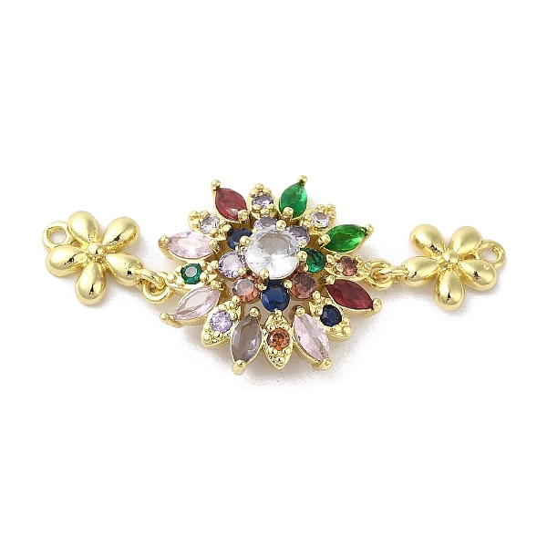 PandaHall Rack Plating Brass Pave Colorful Cubic Zirconia Flower Connector Charms, Long-Lasting Plated, Cadmium Free & Lead Free, Real 18K...
PandaHall Rack Plating Brass Pave Colorful Cubic Zirconia Flower Connector Charms, Long-Lasting Plated, Cadmium Free & Lead Free, Real 18K...