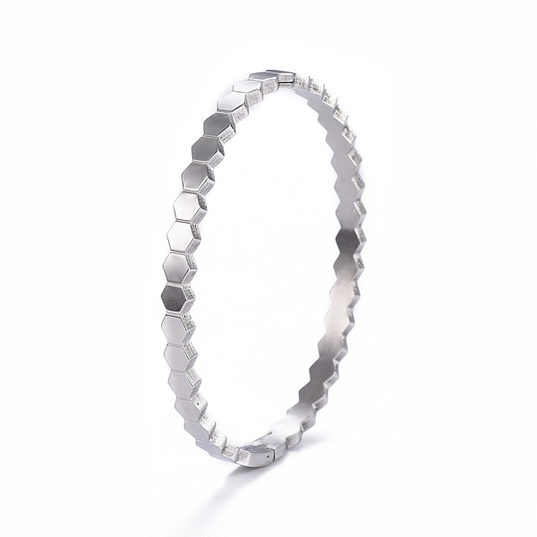 PandaHall 304 Stainless Steel Cuff Bangles, Stainless Steel Color, 2-1/4 inchx1-7/8 inch(5.8x4.7cm) 304 Stainless Steel
PandaHall 304 Stainless Steel Cuff Bangles, Stainless Steel Color, 2-1/4 inchx1-7/8 inch(5.8x4.7cm) 304 Stainless Steel