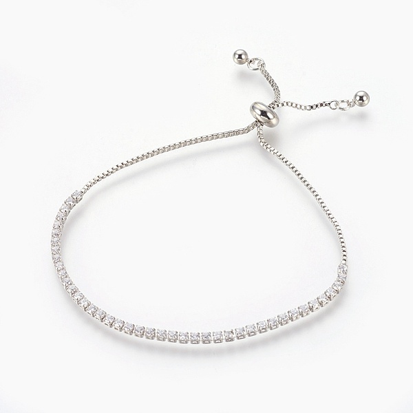 PandaHall Brass Cubic Zirconia Bolo Tennis Bracelets, Slider Bracelets, Square, Clear, Clear, Platinum, 3.2~7.3cm, 1.5mm Cubic Zirconia...
PandaHall Brass Cubic Zirconia Bolo Tennis Bracelets, Slider Bracelets, Square, Clear, Clear, Platinum, 3.2~7.3cm, 1.5mm Cubic Zirconia...