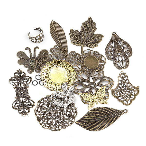 PandaHall Iron Links, Etched Metal Embellishments, Mixed Style, Mixed Color, 20~65x20~65x1~3mm, Hole: 1~4mm, about 20pcs/bag Iron Others
PandaHall Iron Links, Etched Metal Embellishments, Mixed Style, Mixed Color, 20~65x20~65x1~3mm, Hole: 1~4mm, about 20pcs/bag Iron Others
