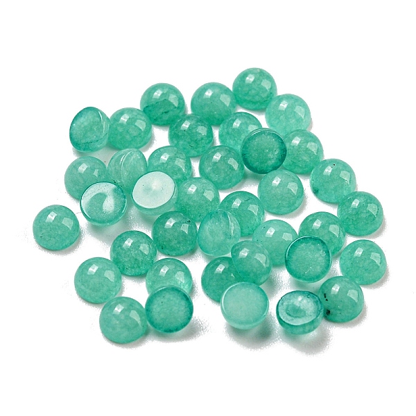 PandaHall Natural White Jade Dyed Cabochons, Half Round, 4x2~2.5mm White Jade Half Round
PandaHall Natural White Jade Dyed Cabochons, Half Round, 4x2~2.5mm White Jade Half Round