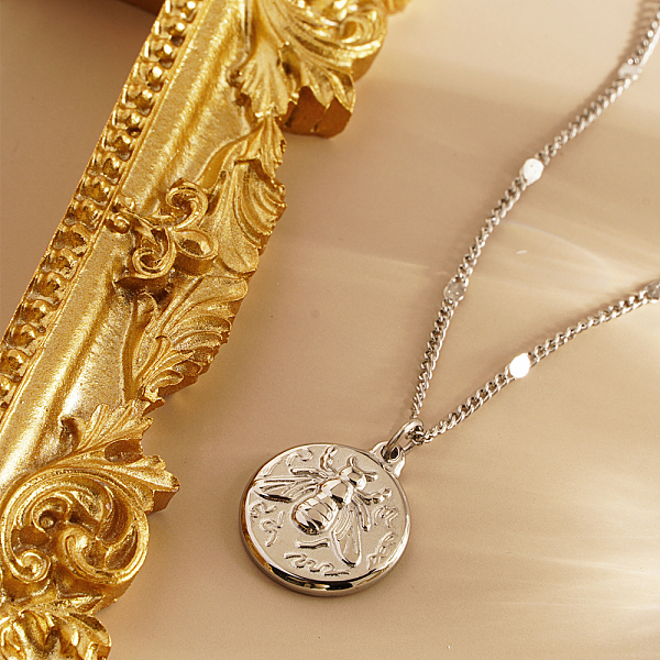 PandaHall Stylish Stainless Steel Bee Pendant Necklace for Daily Wear for Girls Stainless Steel
PandaHall Stylish Stainless Steel Bee Pendant Necklace for Daily Wear for Girls Stainless Steel