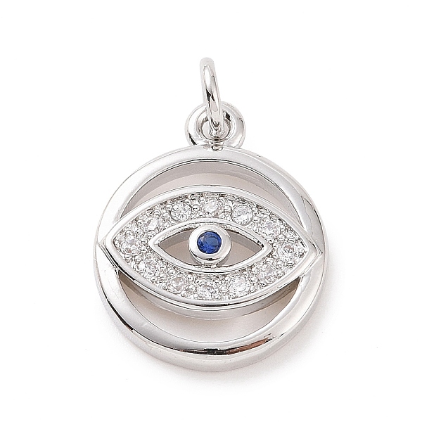 PandaHall Brass Micro Pave Cubic Zirconia Pendants, with Jump Ring, Flat Round with Evil Eye Charm, Platinum, 15.5x12.5x2.5mm, Hole: 2.8mm..., Clear
PandaHall Brass Micro Pave Cubic Zirconia Pendants, with Jump Ring, Flat Round with Evil Eye Charm, Platinum, 15.5x12.5x2.5mm, Hole: 2.8mm..., Clear