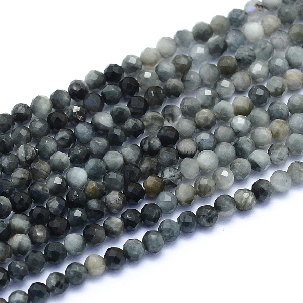 PandaHall Natural Hawk's Eye Beads Strands, Eagle Eye Stone, Faceted, Round, 3mm, Hole: 0.6mm, about 128pcs/strand, 15.16 inch(38.5cm) Eagle...
PandaHall Natural Hawk's Eye Beads Strands, Eagle Eye Stone, Faceted, Round, 3mm, Hole: 0.6mm, about 128pcs/strand, 15.16 inch(38.5cm) Eagle...