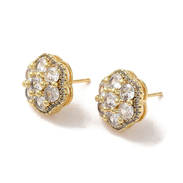 PandaHall Brass Micro Pave Cubic Zirconia Earrings for Women, Flower, Real 18K Gold Plated, 14.5x13.5mm Cubic Zirconia Flower Clear
PandaHall Brass Micro Pave Cubic Zirconia Earrings for Women, Flower, Real 18K Gold Plated, 14.5x13.5mm Cubic Zirconia Flower Clear