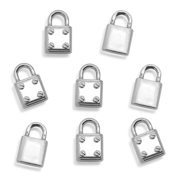 PandaHall 201 Stainless Steel Pendants, Padlock, Stainless Steel Color, 15.5x9.5x4mm, Hole: 4mm 201 Stainless Steel Lock
PandaHall 201 Stainless Steel Pendants, Padlock, Stainless Steel Color, 15.5x9.5x4mm, Hole: 4mm 201 Stainless Steel Lock