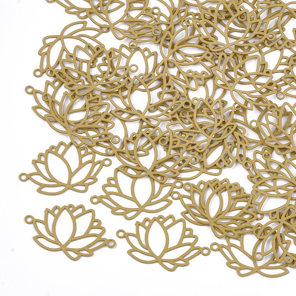 PandaHall 430 Stainless Steel Links connectors, Spray Painted, Etched Metal Embellishments, Lotus, Goldenrod, 14x22.5x0.5mm, Hole: 1.2mm 430..., Gold
PandaHall 430 Stainless Steel Links connectors, Spray Painted, Etched Metal Embellishments, Lotus, Goldenrod, 14x22.5x0.5mm, Hole: 1.2mm 430..., Gold