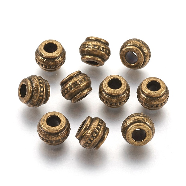PandaHall Tibetan Style European Beads, Barrel, Antique Bronze, Lead Free & Cadmium Free & Nickel Free, 9x9x7mm, Hole: 4mm Alloy Barrel
PandaHall Tibetan Style European Beads, Barrel, Antique Bronze, Lead Free & Cadmium Free & Nickel Free, 9x9x7mm, Hole: 4mm Alloy Barrel
