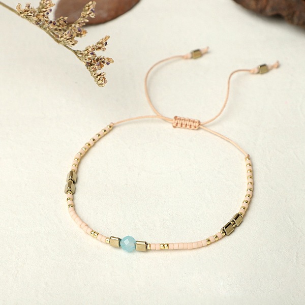 PandaHall Bohemian Style Handmade Braided Friendship Bracelet with Semi-Precious Beads for Women, Mixed Color, 0.1cm Glass Multicolor
PandaHall Bohemian Style Handmade Braided Friendship Bracelet with Semi-Precious Beads for Women, Mixed Color, 0.1cm Glass Multicolor