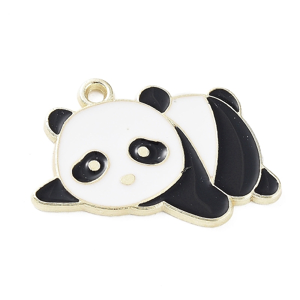 PandaHall Alloy Enamel Pendants, Panda Charms, Golden, 17.5x28x1.5mm, Hole: 1.6mm Alloy+Enamel Panda White
PandaHall Alloy Enamel Pendants, Panda Charms, Golden, 17.5x28x1.5mm, Hole: 1.6mm Alloy+Enamel Panda White