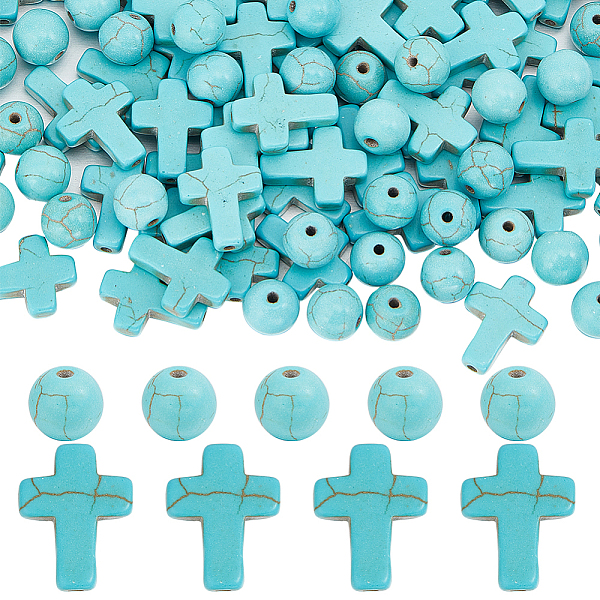 PandaHall SUNNYCLUE 1 Box 160Pcs Cross Beads Mini Small Cross Bead Charms 8mm Round Blue Synthetic Turquoise Beads 12x16mm Tiny Pocket...
PandaHall SUNNYCLUE 1 Box 160Pcs Cross Beads Mini Small Cross Bead Charms 8mm Round Blue Synthetic Turquoise Beads 12x16mm Tiny Pocket...