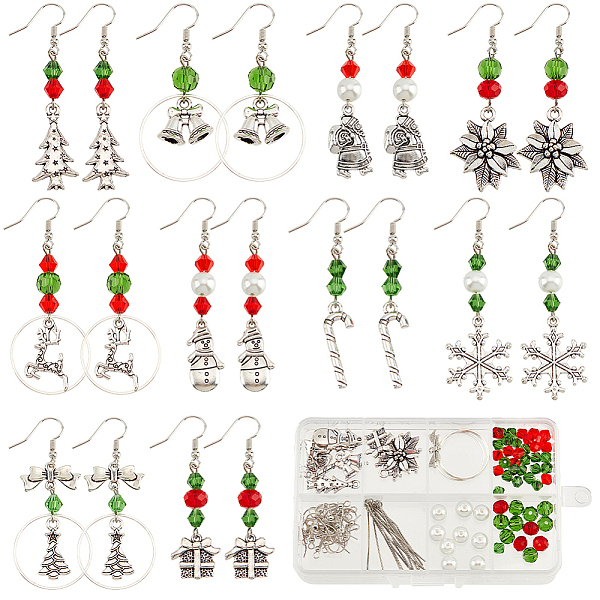 PandaHall SUNNYCLUE DIY Christmas Theme Earring Making Kit, Including Glass Pearl & Bicone Beads, Brass Earring Hooks, Reindeer & Bell &...
PandaHall SUNNYCLUE DIY Christmas Theme Earring Making Kit, Including Glass Pearl & Bicone Beads, Brass Earring Hooks, Reindeer & Bell &...