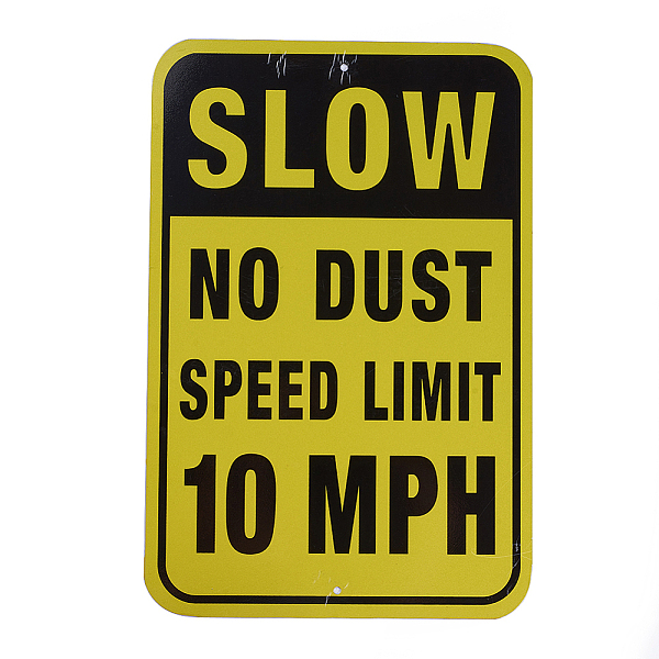 PandaHall UV Protected & Waterproof Aluminum Warning Signs, Slow No Dust Speed Limit 10 MPH Sign, Yellow, 450x300x1mm, Hole: 6mm Aluminum...
PandaHall UV Protected & Waterproof Aluminum Warning Signs, Slow No Dust Speed Limit 10 MPH Sign, Yellow, 450x300x1mm, Hole: 6mm Aluminum...