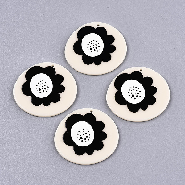 PandaHall Acrylic Pendants, 3D Printed, Flat Round with Flower Pattern, Antique White, 38x41x2.5mm, Hole: 1.5mm Acrylic Round
PandaHall Acrylic Pendants, 3D Printed, Flat Round with Flower Pattern, Antique White, 38x41x2.5mm, Hole: 1.5mm Acrylic Round