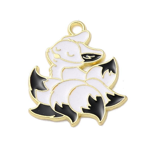 PandaHall Alloy Enamel Pendants, Golden, Nine-tailed Fox Charm, Black, 27x23.5x1.5mm, Hole: 2mm Alloy+Enamel Fox Black
PandaHall Alloy Enamel Pendants, Golden, Nine-tailed Fox Charm, Black, 27x23.5x1.5mm, Hole: 2mm Alloy+Enamel Fox Black