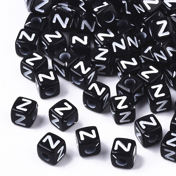 PandaHall Opaque Acrylic Beads, Horizontal Hole, Alphabet Style, Cube, Black & White, Letter.Z, 5x5x5mm, Hole: 2mm, about 5000pcs/500g...
PandaHall Opaque Acrylic Beads, Horizontal Hole, Alphabet Style, Cube, Black & White, Letter.Z, 5x5x5mm, Hole: 2mm, about 5000pcs/500g...