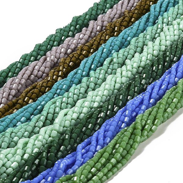 PandaHall Opaque Glass Beads Strands, Faceted Barrel, Mixed Color, 5~6x4mm, Hole: 1mm, about 78~81pcs/strand, 15.94''~18.82''(40.5~47.8cm)..., Multicolor
PandaHall Opaque Glass Beads Strands, Faceted Barrel, Mixed Color, 5~6x4mm, Hole: 1mm, about 78~81pcs/strand, 15.94''~18.82''(40.5~47.8cm)..., Multicolor