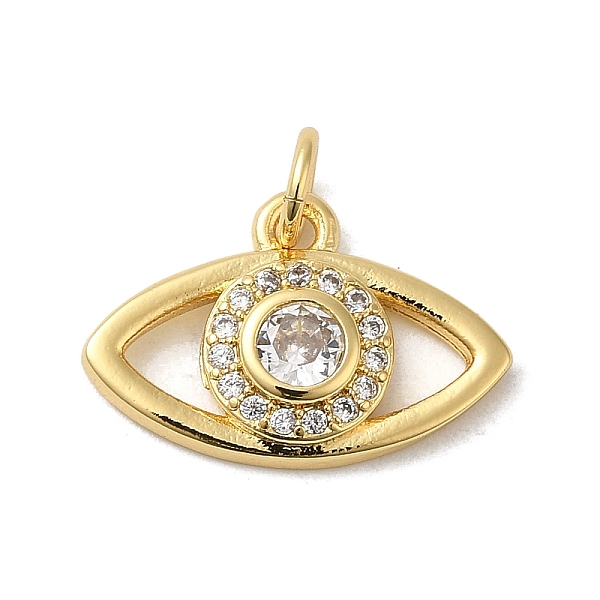 PandaHall Rack Plating Brass Cubic Zirconia European Dangle Charms, Large Hole Pendants, Cadmium Free & Lead Free, Evil Eye, Real 18K Gold..., Clear
PandaHall Rack Plating Brass Cubic Zirconia European Dangle Charms, Large Hole Pendants, Cadmium Free & Lead Free, Evil Eye, Real 18K Gold..., Clear