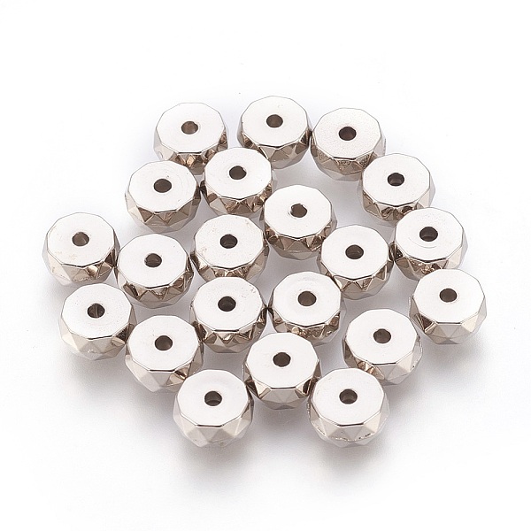 PandaHall CCB Plastic Beads, Flat Round, Faceted, Platinum, 7.5x3.5mm, Hole: 1.5mm Plastic Flat Round
PandaHall CCB Plastic Beads, Flat Round, Faceted, Platinum, 7.5x3.5mm, Hole: 1.5mm Plastic Flat Round