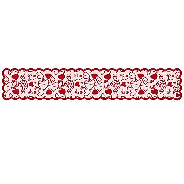 PandaHall Valentine's Day Love Heart Polyester Embroidery Table Runners, Placemats for Dining Table Decoration, Red, 1830x330mm Polyester...
PandaHall Valentine's Day Love Heart Polyester Embroidery Table Runners, Placemats for Dining Table Decoration, Red, 1830x330mm Polyester...