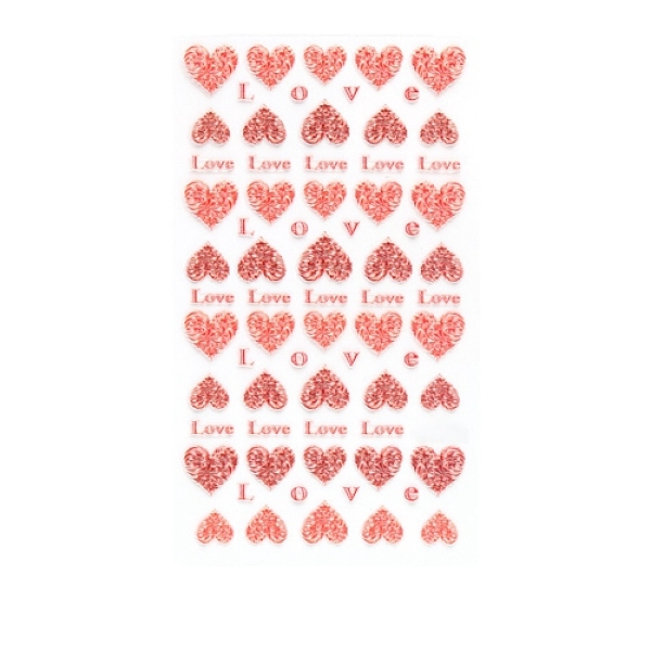 PandaHall Valentine's Day 5D Love Nail Art Sticker Decals, Self Adhesive Heart Pattern Carving Design Nail Applique Decoration for Women...
PandaHall Valentine's Day 5D Love Nail Art Sticker Decals, Self Adhesive Heart Pattern Carving Design Nail Applique Decoration for Women...