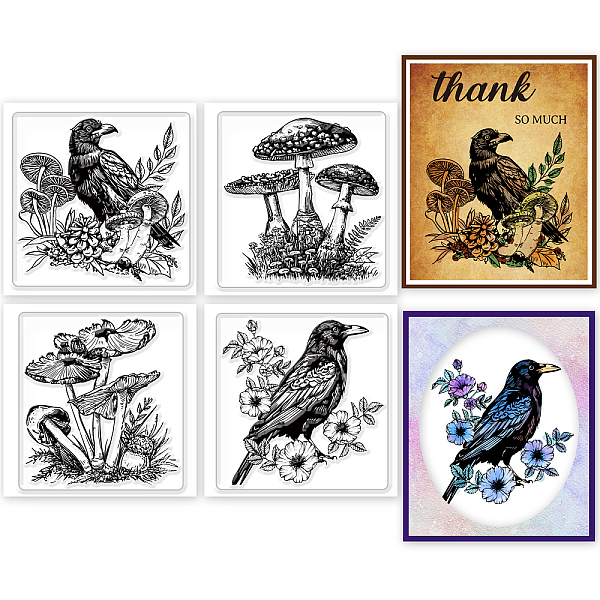 PandaHall 4Pcs 4 Styles PVC Stamp, for DIY Scrapbooking, Raven, 55x55mm, 1pc/style Plastic Raven
PandaHall 4Pcs 4 Styles PVC Stamp, for DIY Scrapbooking, Raven, 55x55mm, 1pc/style Plastic Raven